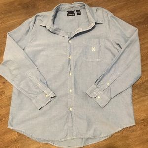 EUC Men’s CHAPS chambray shirt 2XL